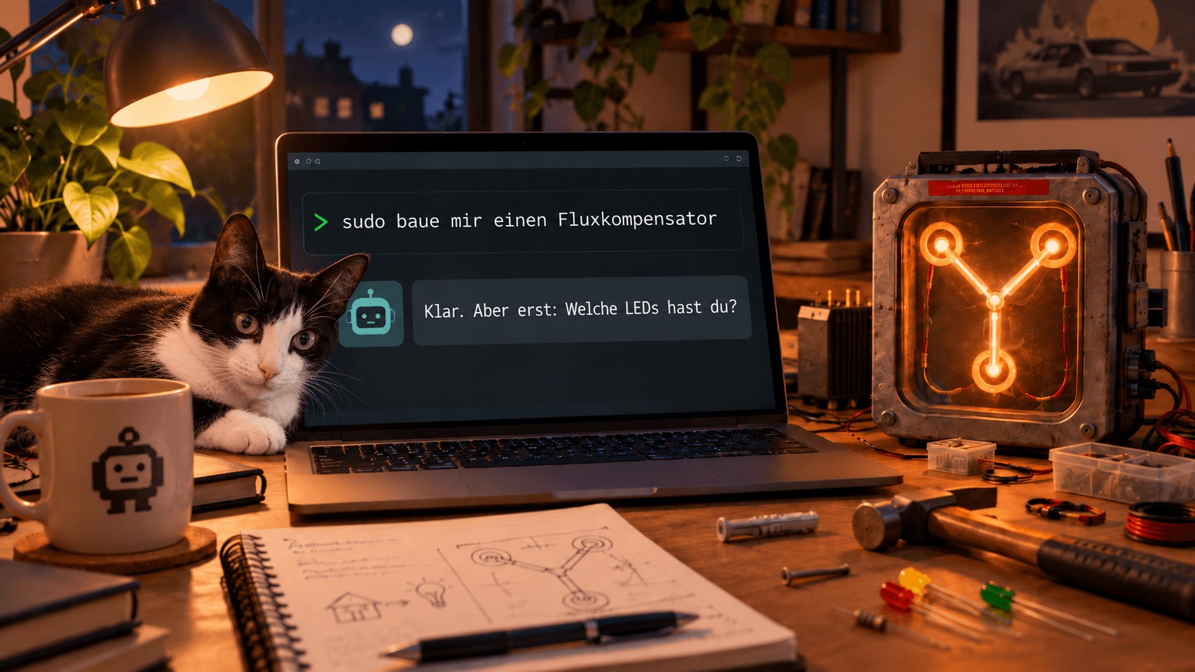 KI für Anfänger mit ChatGPT, Tequila und Fluxkompensator